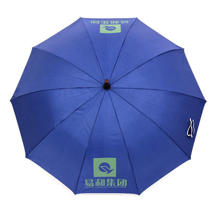 8 Rib Automatic Silver Coated Umbrella Business Long Handle Umbrella