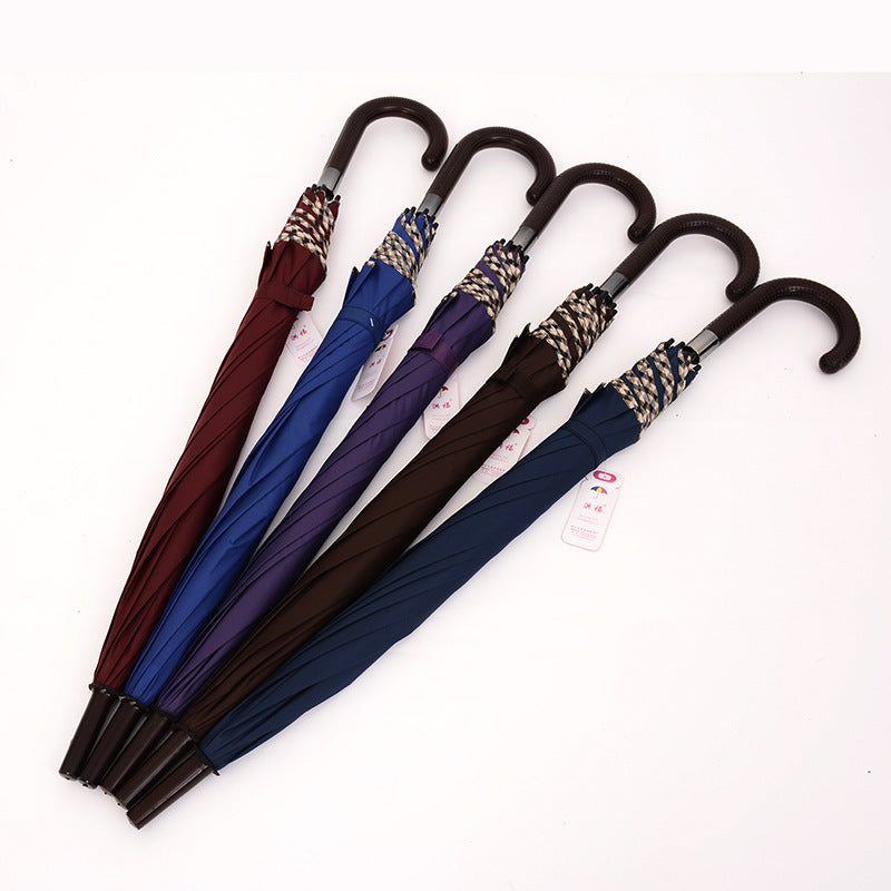 70*8K Double Strand British Umbrella Long Handle Straight