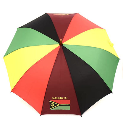 Paraguas arcoíris de 70 cm y 10 varillas con mango largo 