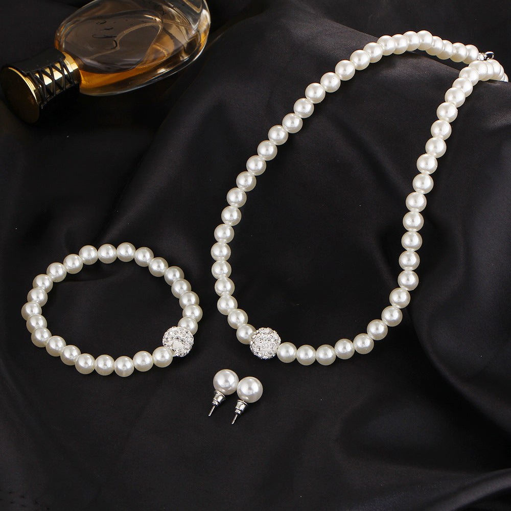 Bridal Faux Pearl Jewelry Set