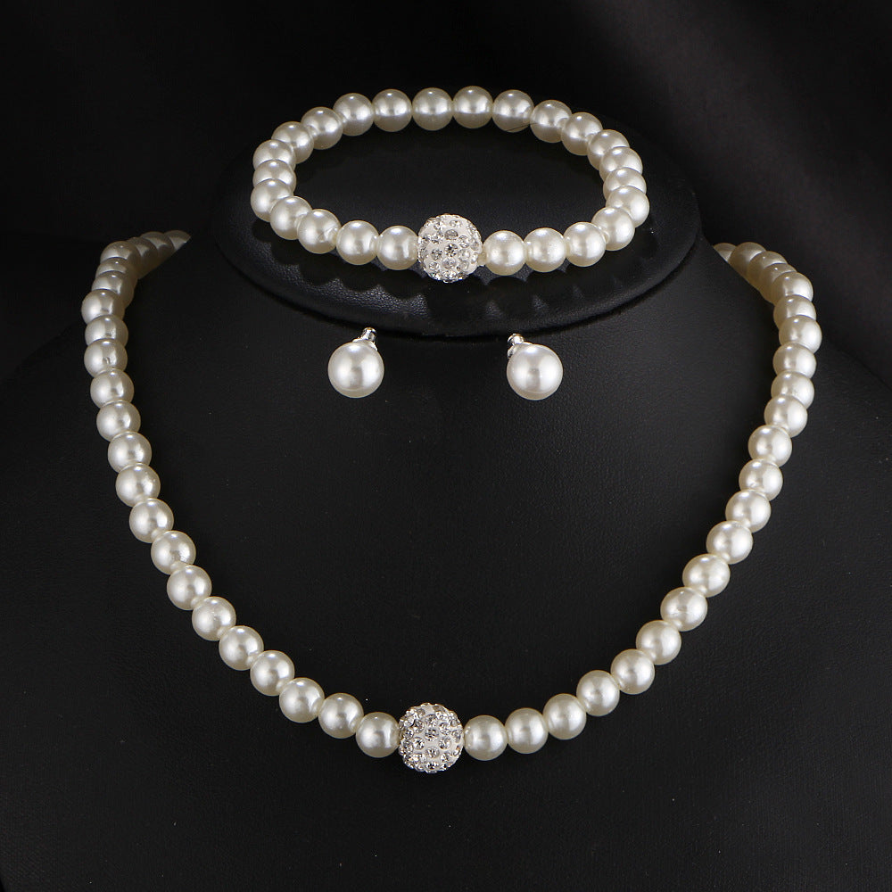 Bridal Faux Pearl Jewelry Set