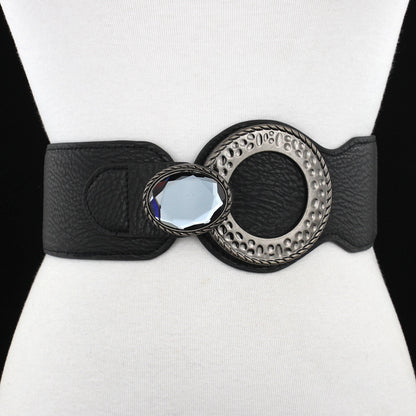 Black and red elastic elastic belt