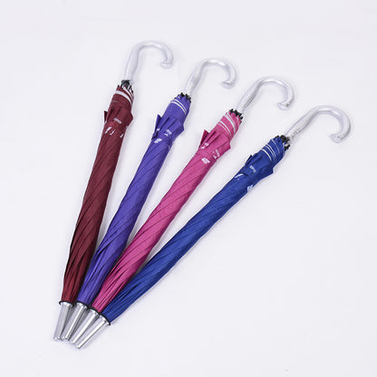 23 Inch 8 Rib Silver Coated Umbrella Premium Business Umbrella