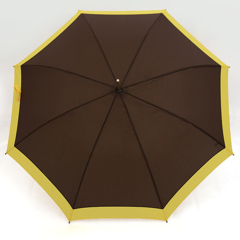 25-Inch 8-Rib Fiber Monochrome Business Umbrella