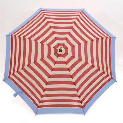 65cm Fiberglass Striped Long Handle Business Umbrella