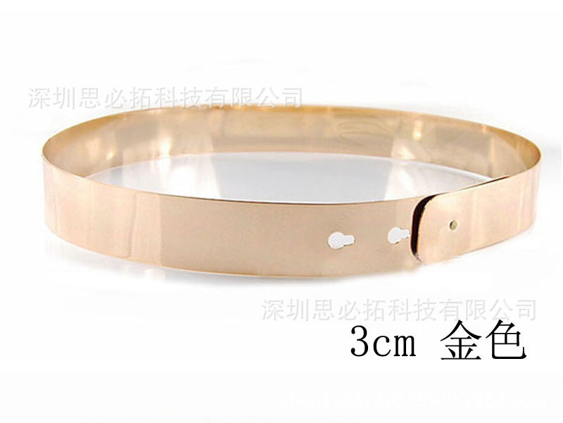 fashion Wholesale gold wide belt