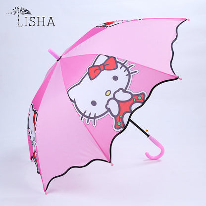 Creative Cartoon Wavy Edge Kids Umbrella