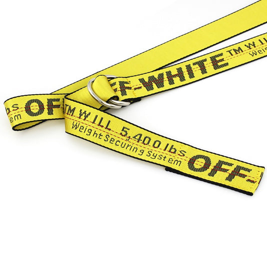 Colored Striped Canvas Belt