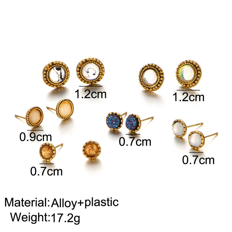 Vintage earring set 6 pieces