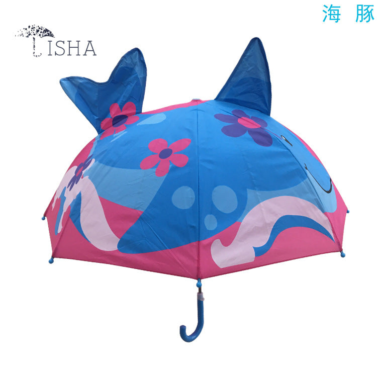 Cute Baby Cartoon Ear Umbrella Lightweight Kids Sunshade