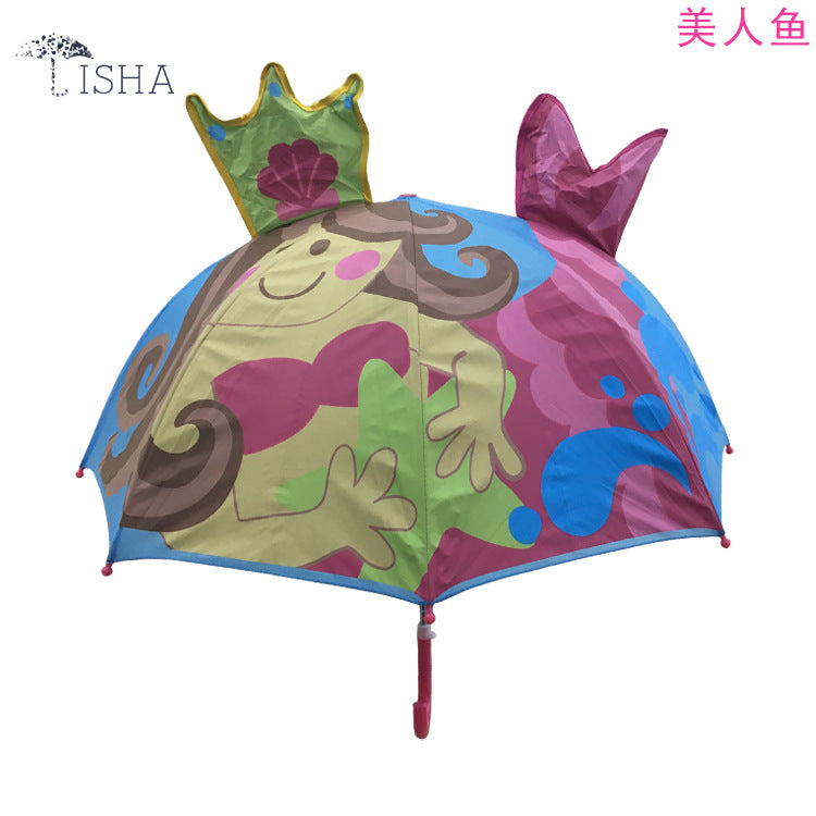 Cute Baby Cartoon Ear Umbrella Lightweight Kids Sunshade