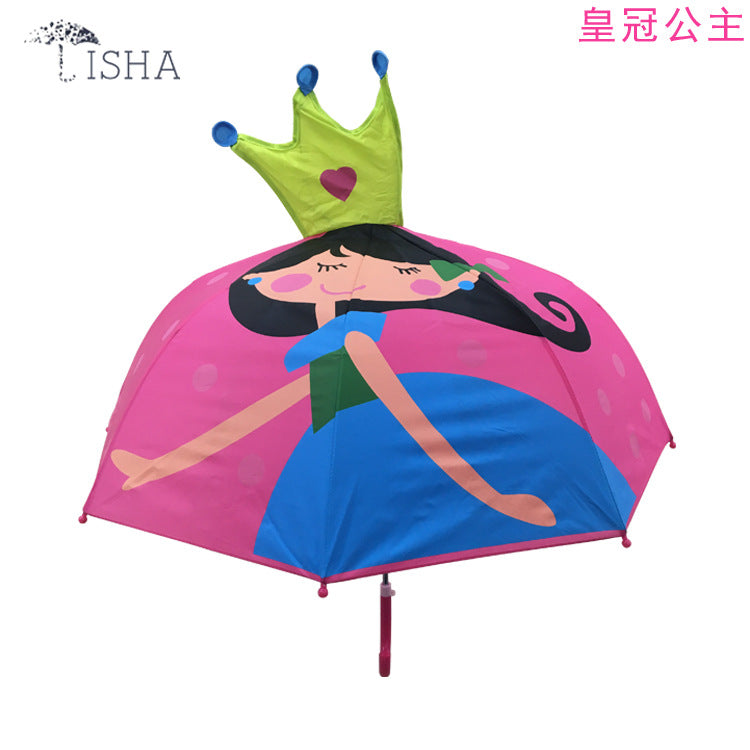 Cute Baby Cartoon Ear Umbrella Lightweight Kids Sunshade
