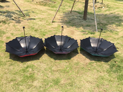 3-Fold Umbrella Water-Reactive Flower Umbrella