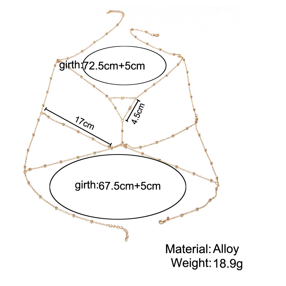 Creative body chain necklace