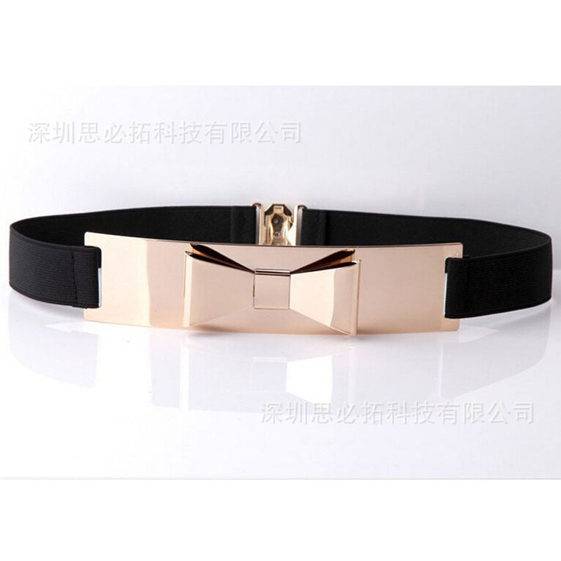 Fashion Metal Sequin Wide Belt