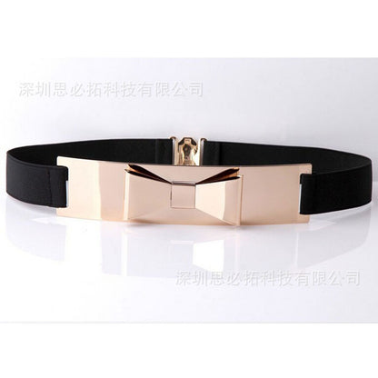 Fashion Metal Sequin Wide Belt