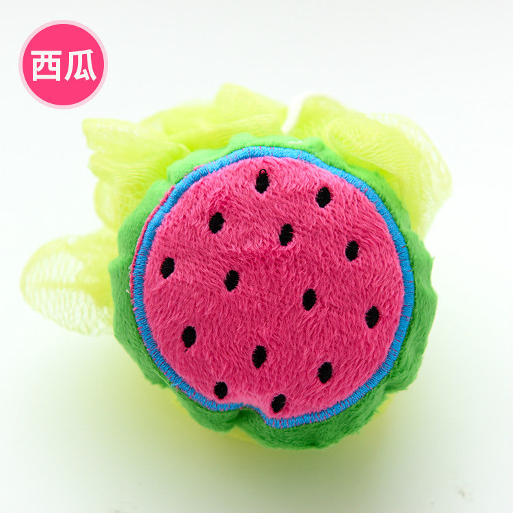 Fruit-Shaped Bath Sponge, Large Soft Exfoliating Bath Ball