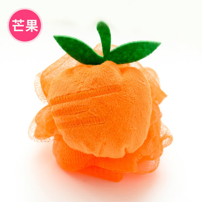 Fruit-Shaped Bath Sponge, Large Soft Exfoliating Bath Ball