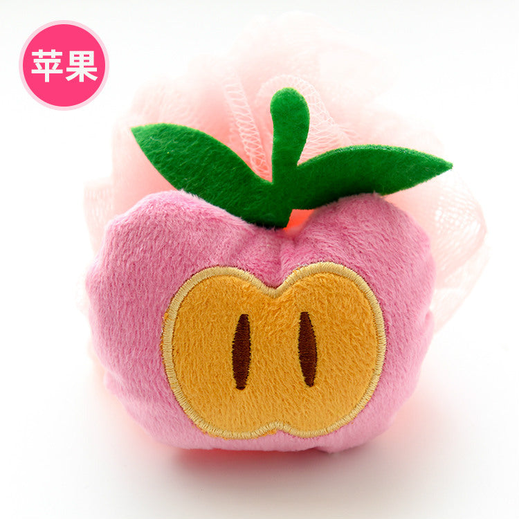 Fruit-Shaped Bath Sponge, Large Soft Exfoliating Bath Ball