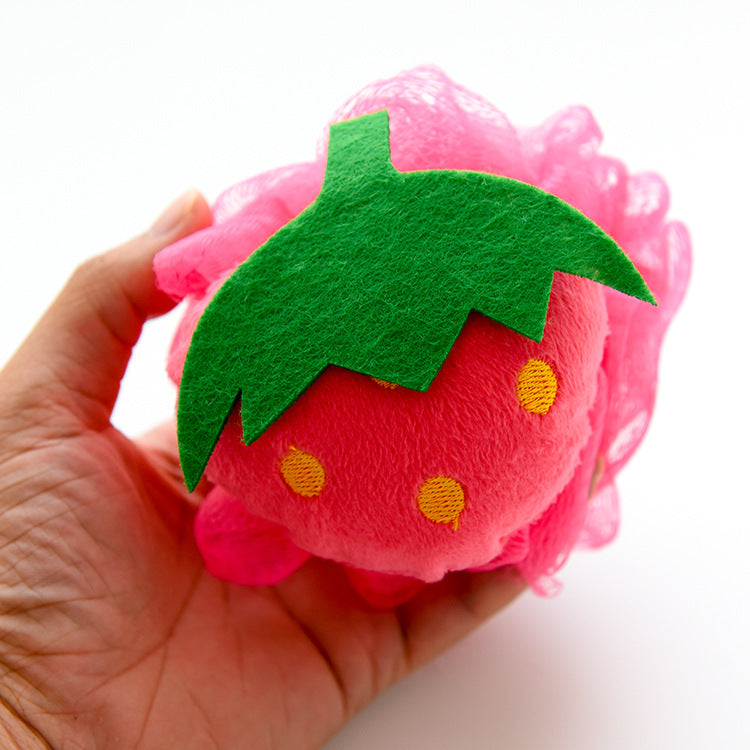 Fruit-Shaped Bath Sponge, Large Soft Exfoliating Bath Ball