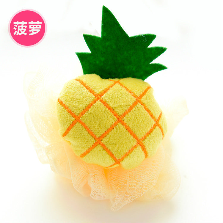 Fruit-Shaped Bath Sponge, Large Soft Exfoliating Bath Ball