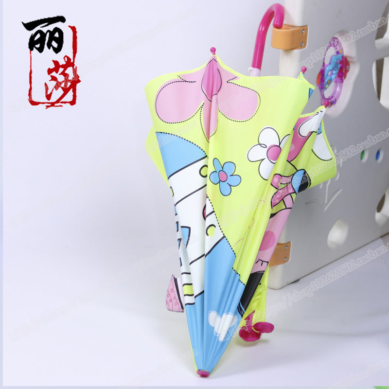 Cute Baby Cartoon Ear Umbrella Lightweight Kids Sunshade