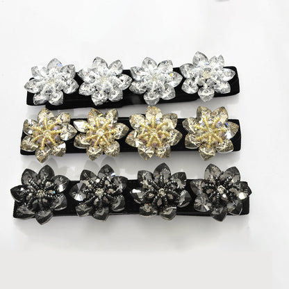 Pearl belt diamond rhinestone elastic belt