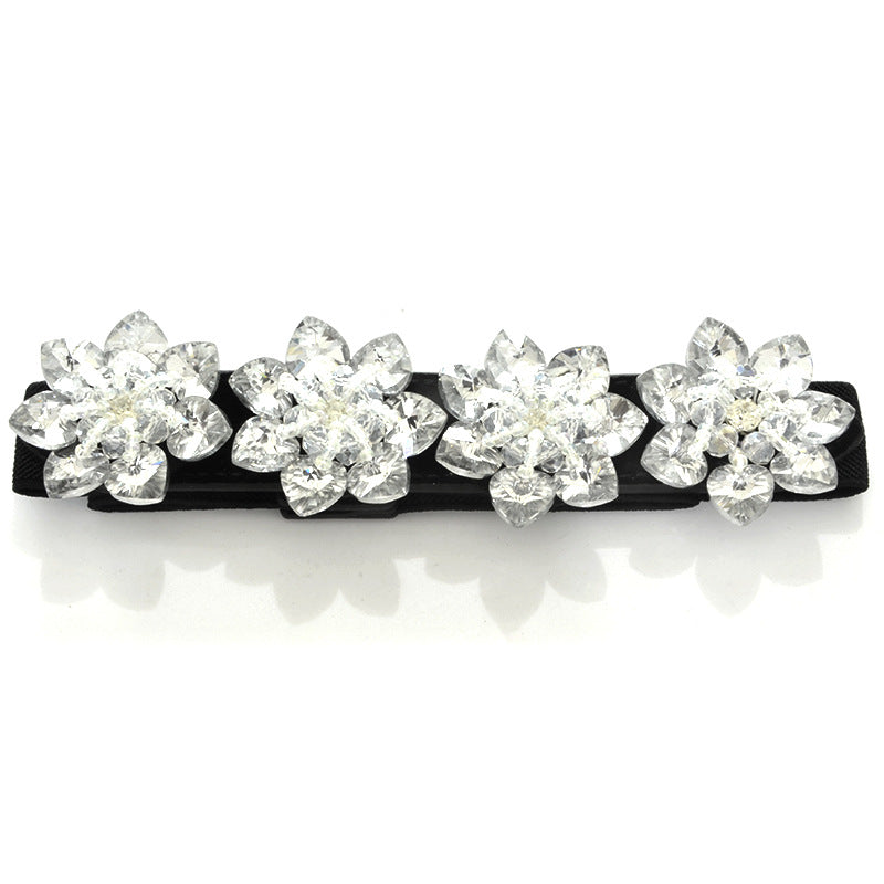 Pearl belt diamond rhinestone elastic belt