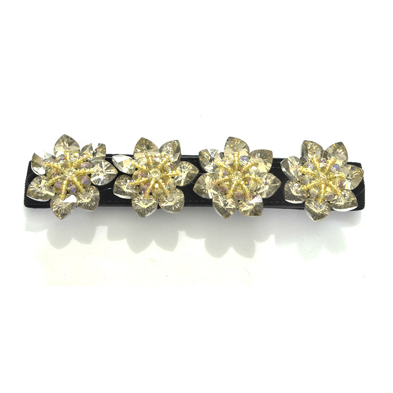 Pearl belt diamond rhinestone elastic belt