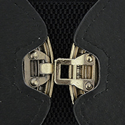 Rhinestone inlaid double buckle head wide belt