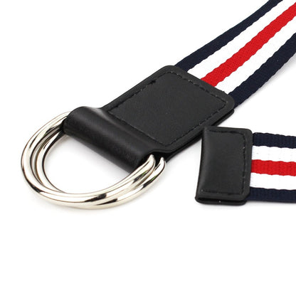 Colorful Striped Casual Canvas Belt