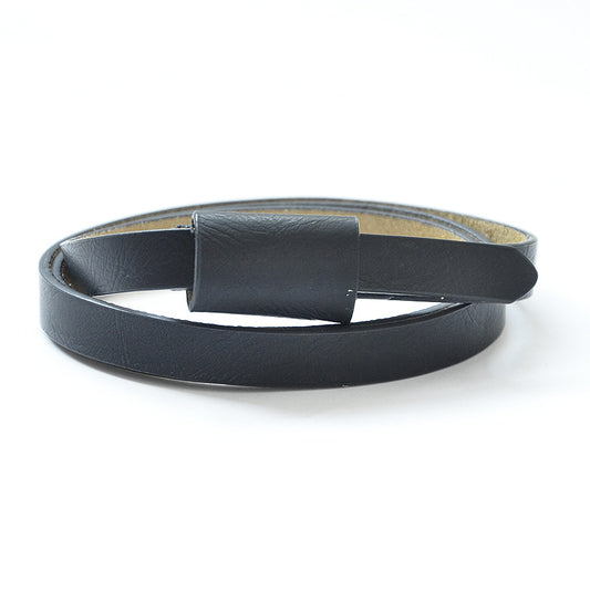 Fashion leather casual thin belt