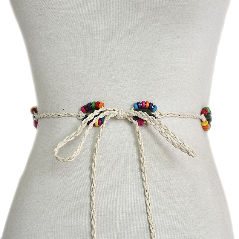 Rice bead skewer braided waist chain wholesale