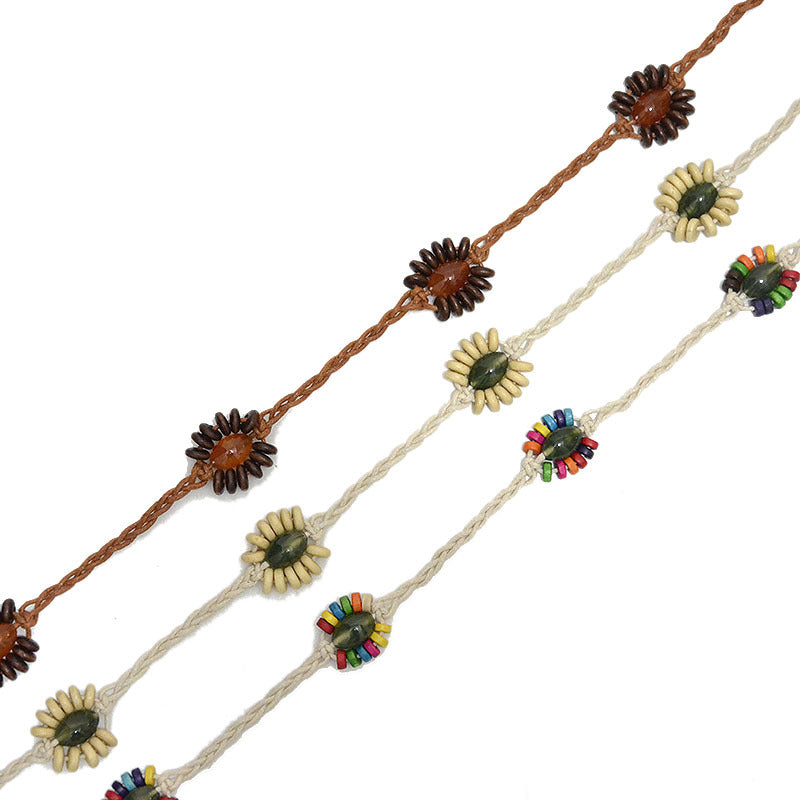 Rice bead skewer braided waist chain wholesale