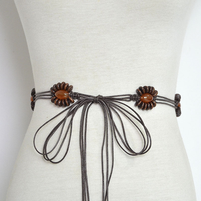 Rice bead skewer braided waist chain wholesale