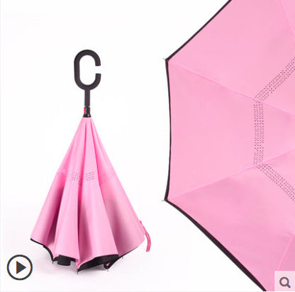 Reverse Umbrella Double Layer Car Umbrella