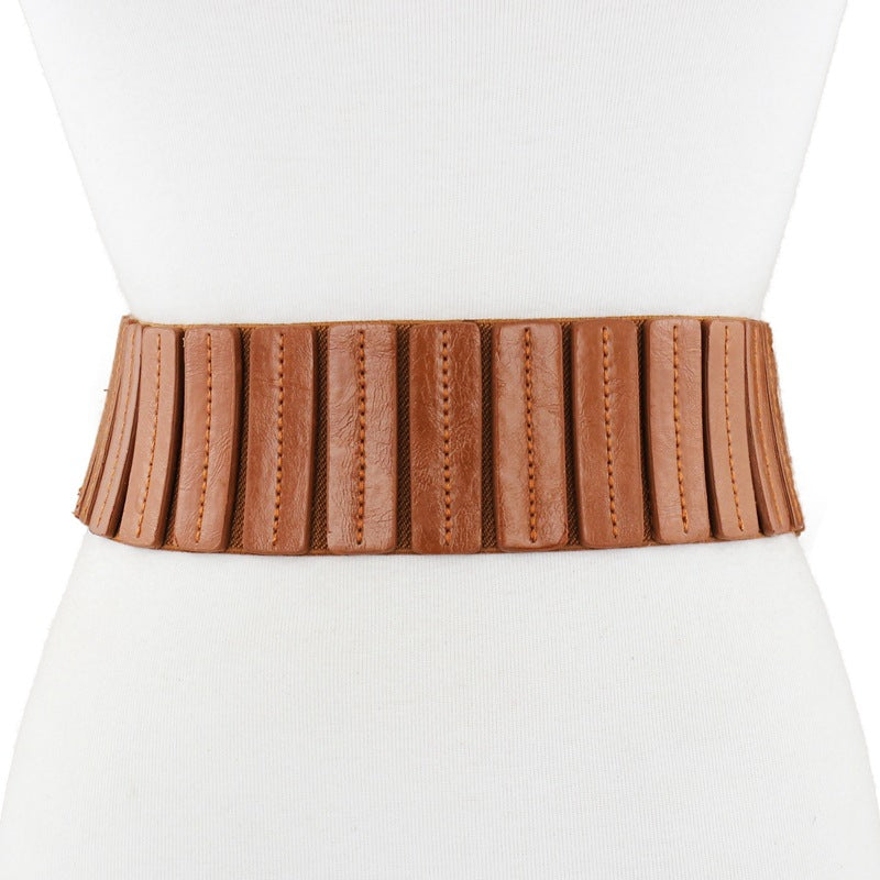 Elastic wide belt