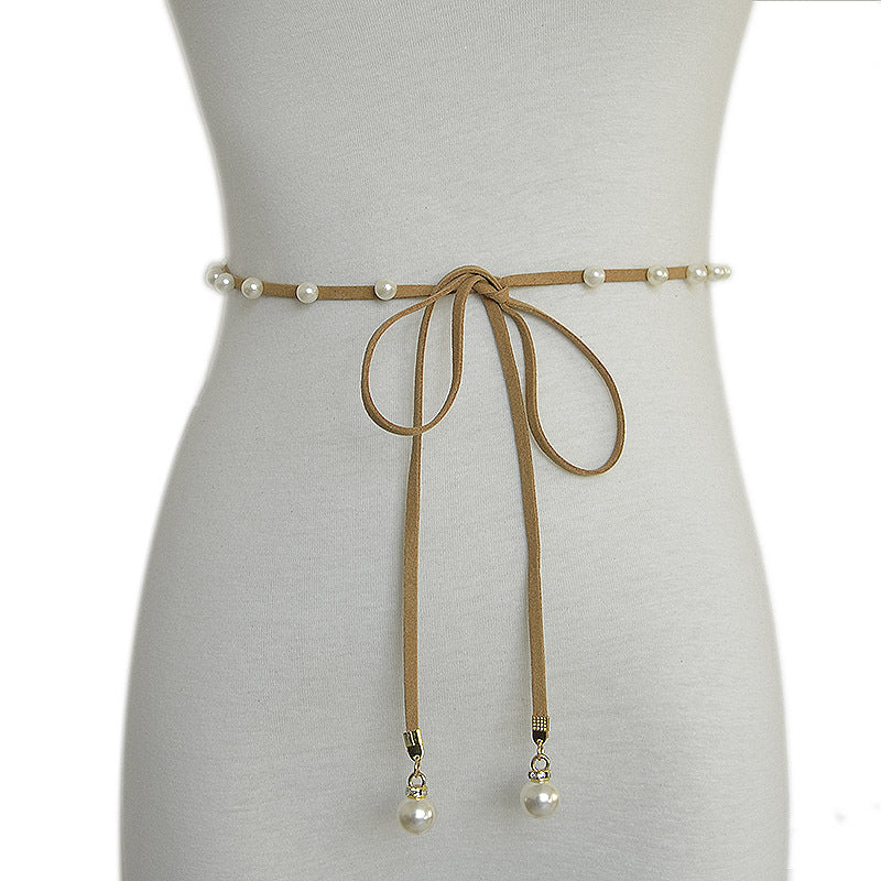 Pearl thin belt