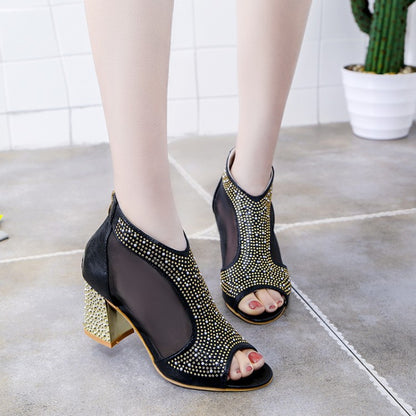 Thick heel fish mouth new women's shoes