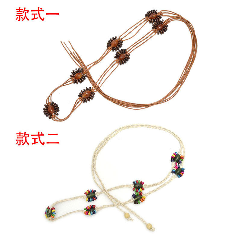 Rice bead skewer braided waist chain wholesale