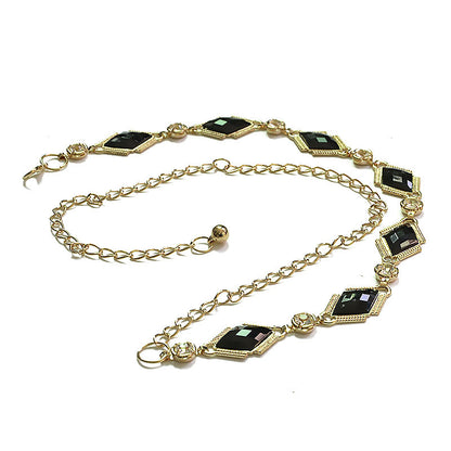 Pattern belly dance thin belt