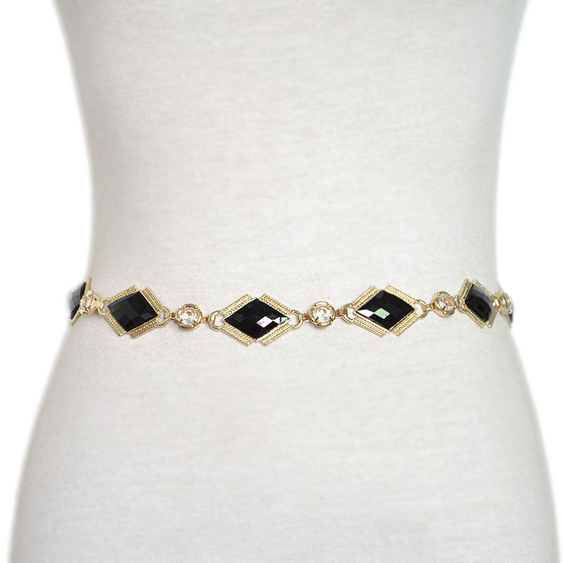 Pattern belly dance thin belt