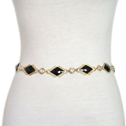 Pattern belly dance thin belt
