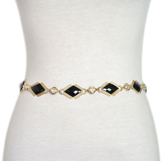 Pattern belly dance thin belt