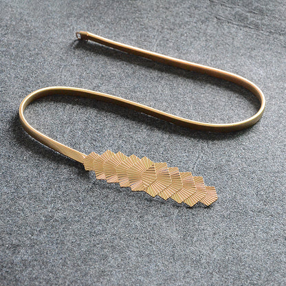 Rhombus button head elastic thin belt