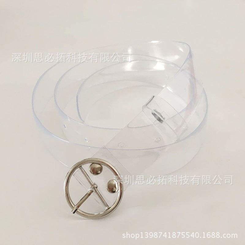 Plastic transparent belt