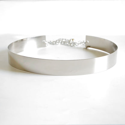 Full metal slim belt gold