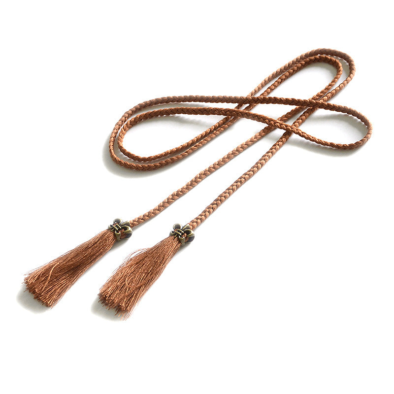 Handwoven thin belt, stylish