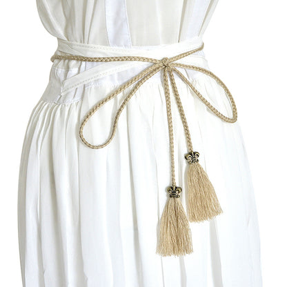 Handwoven thin belt, stylish