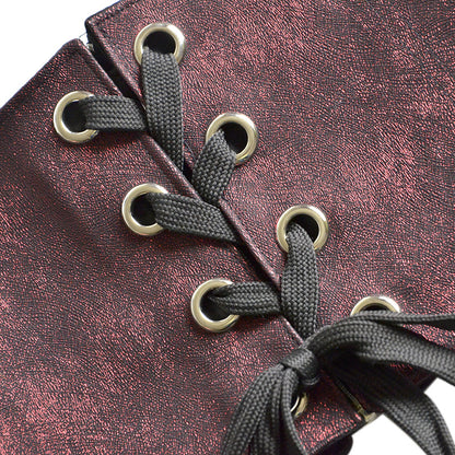 Sequin Textured Strap Wide Belt